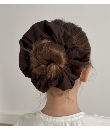 Scrunchie Bawełniana czekoladowa