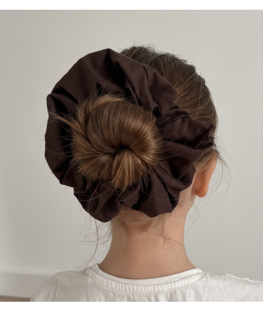 Scrunchie Bawełniana czekoladowa