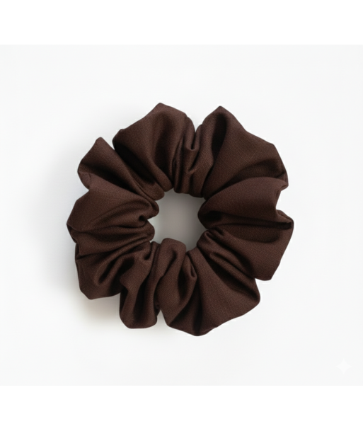 Scrunchie Bawełniana czekoladowa